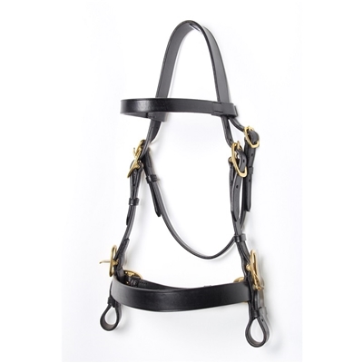 English Leather Heavy Weight Plain In hand Bridle